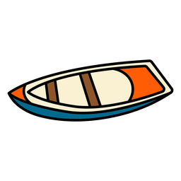 Boat small color stroke PNG Design Transparent PNG