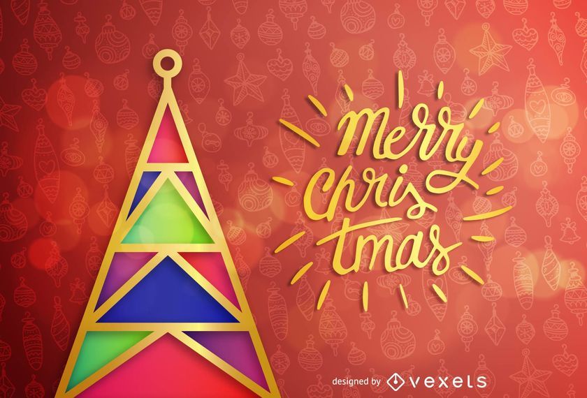 Christmas &amp; New Year's greeting card - Vector download
