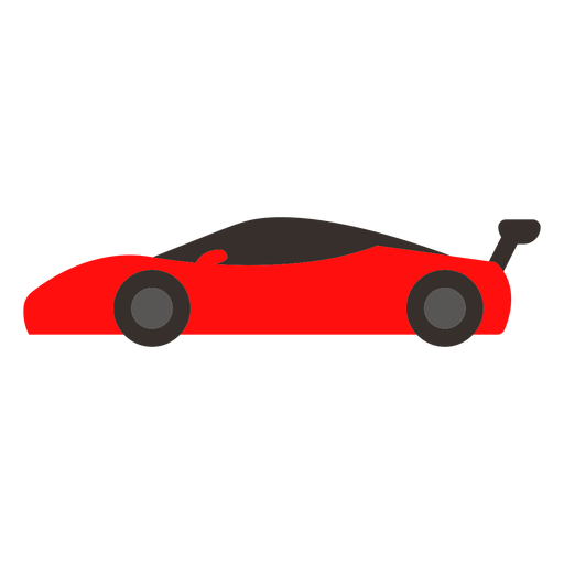 Coche de carreras plano Diseño PNG