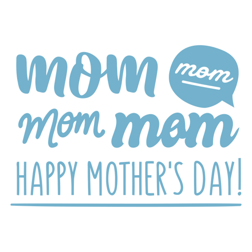 Mother's day funny quote flat PNG Design