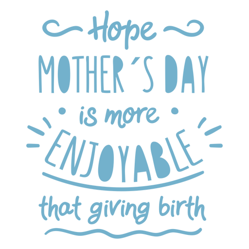 Funny mothers day badge PNG Design
