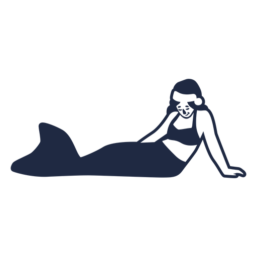 Download Christmas mermaid filled stroke character - Transparent ...