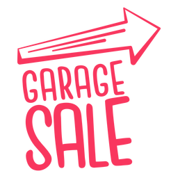 Garage Sale Sign Badge PNG & SVG Design For T-Shirts