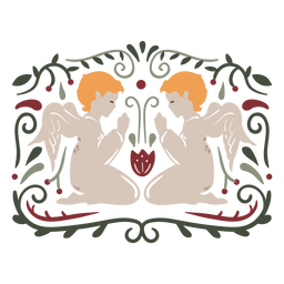 Elementos navideños alemanes Hygge - 5 Diseño PNG