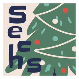 Christmas tree holiday PNG Design Transparent PNG