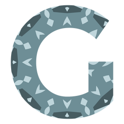 Alphabet letter g mandala PNG Design