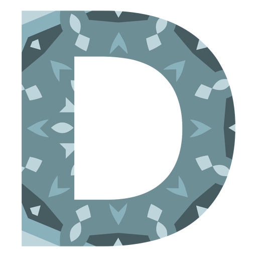 Alphabet letter d mandala PNG Design