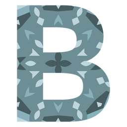 Alphabet letter b mandala PNG Design