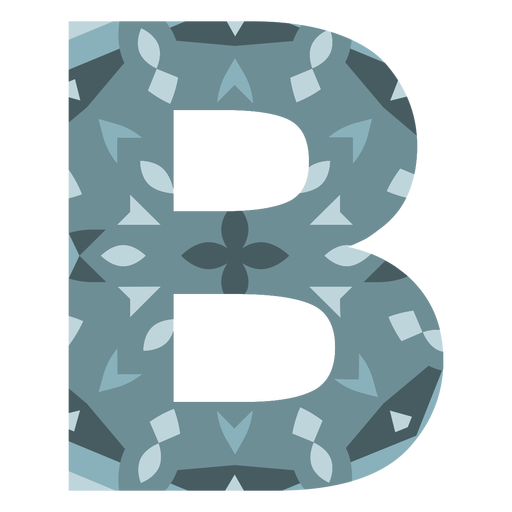 Alphabet letter b mandala PNG Design