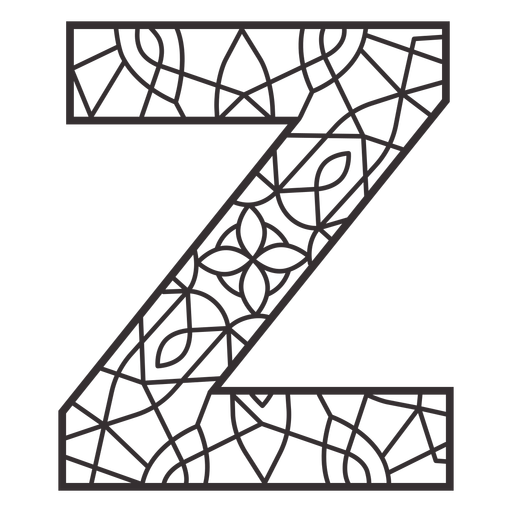 Download Alphabet Letter Z Stroke Mandala Transparent Png Svg Vector File