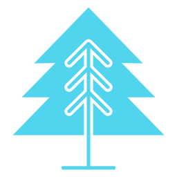 Single pine tree icon Transparent PNG