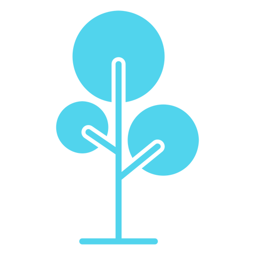 Icono de naturaleza de árbol redondo Diseño PNG