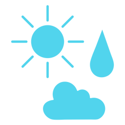 Weather icons silhouette PNG Design