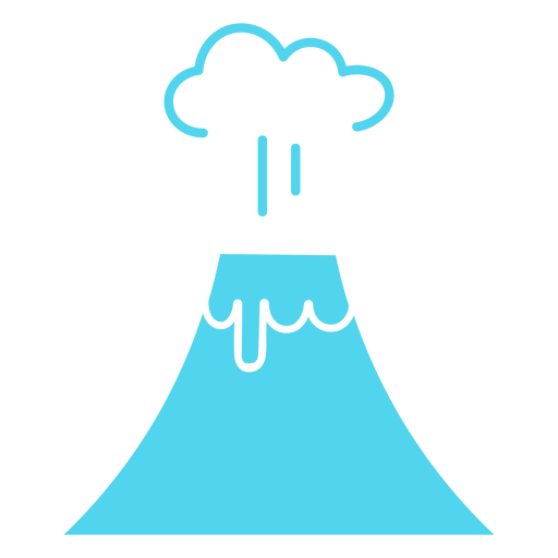 Symbol für explodierenden Vulkan PNG-Design