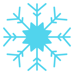 Schneeflocke Wintersilhouette PNG-Design