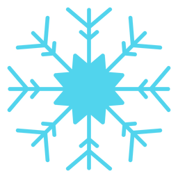 Silhueta de floco de neve de inverno Desenho PNG Transparent PNG