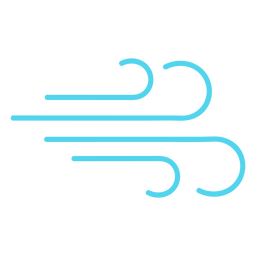 Icono de viento que sopla Diseño PNG