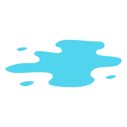 Regenpfütze flach PNG-Design