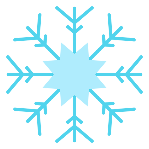 Snowflake winter icon PNG Design