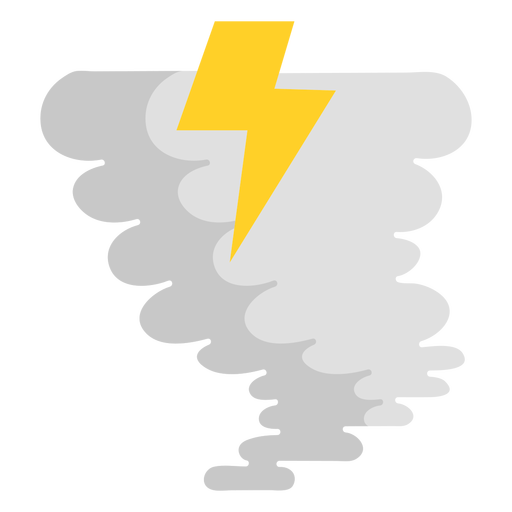 Lightning storm tornado PNG Design