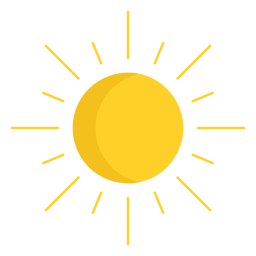 Sun shining in the sky PNG Design Transparent PNG