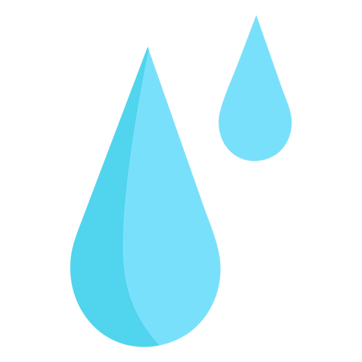 Regen l?sst Wasser fallen PNG-Design