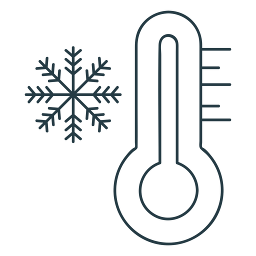 Cold temperature winter PNG Design