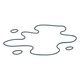 Curso de poça de chuva Desenho PNG