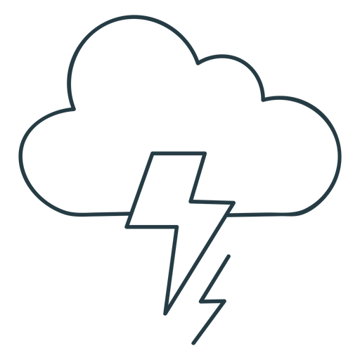 Cloud storm nature icon PNG Design