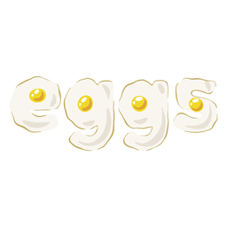 Egg food quote PNG Design