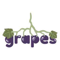Grapes fruit quote PNG Design