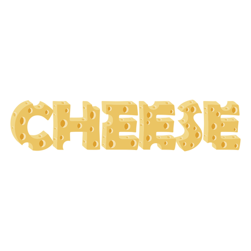 Cheese flat PNG Design
