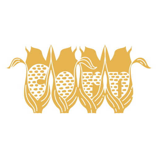 Corn label lettering PNG Design