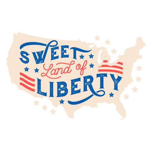 American map liberty badge PNG Design