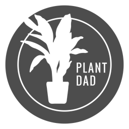Plant dad cut out PNG Design