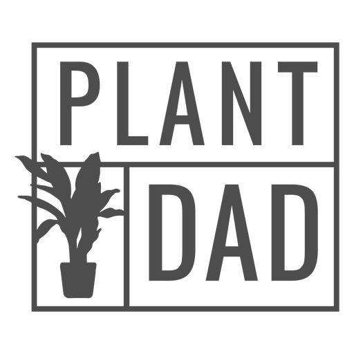 Plant dad silhouette