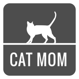 Cat mom cut out PNG Design