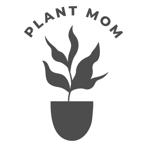 Plant mom silhouette PNG Design