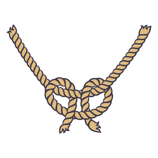 Two ropes knot color stroke