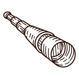 Spyglass ship captain PNG Design