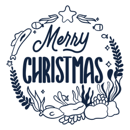 Feliz navidad lleno de trazo Diseño PNG