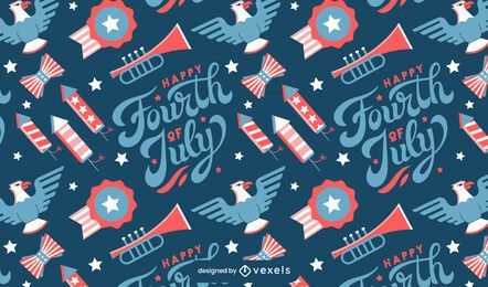 Fourth of july celebration pattern design