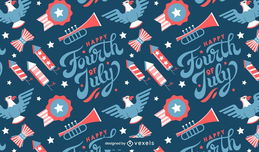 Fourth of july celebration pattern design Fourth of july celebration pattern design