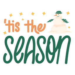 It's the season winter quote semi flat PNG Design Transparent PNG