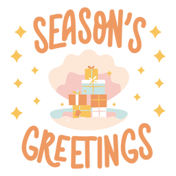 Christmas gifts badge PNG Design