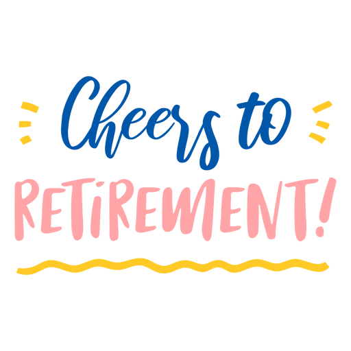 Happy Retirement Words Png Pic