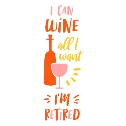Retirement wine drink badge