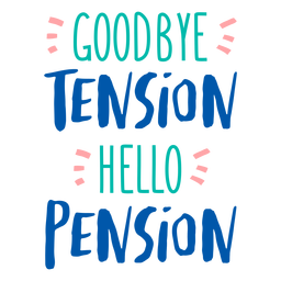 Hola pensión cotización plana Transparent PNG