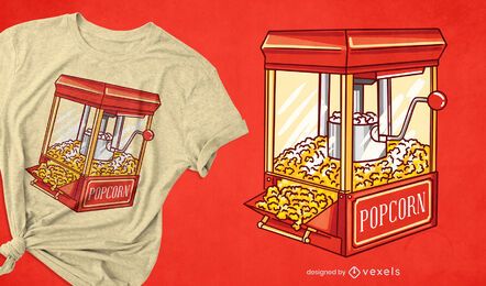 Popcorn machine t-shirt design Popcorn machine t-shirt design