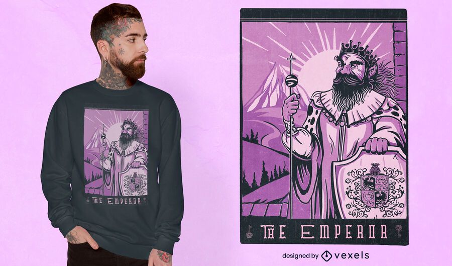 The emperor tarot t-shirt design The emperor tarot t-shirt design